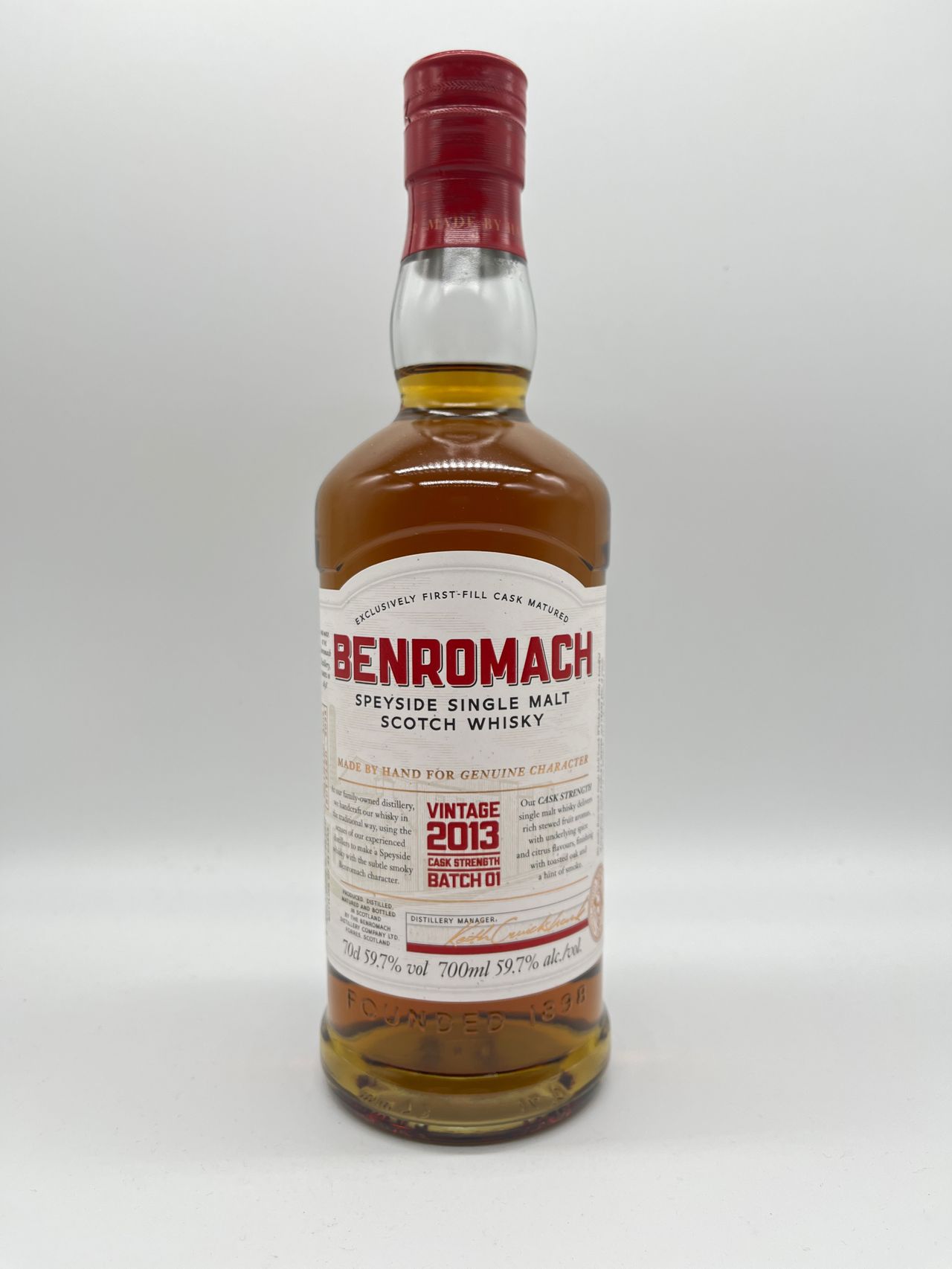 Benromach Cask Strength Vintage 2013