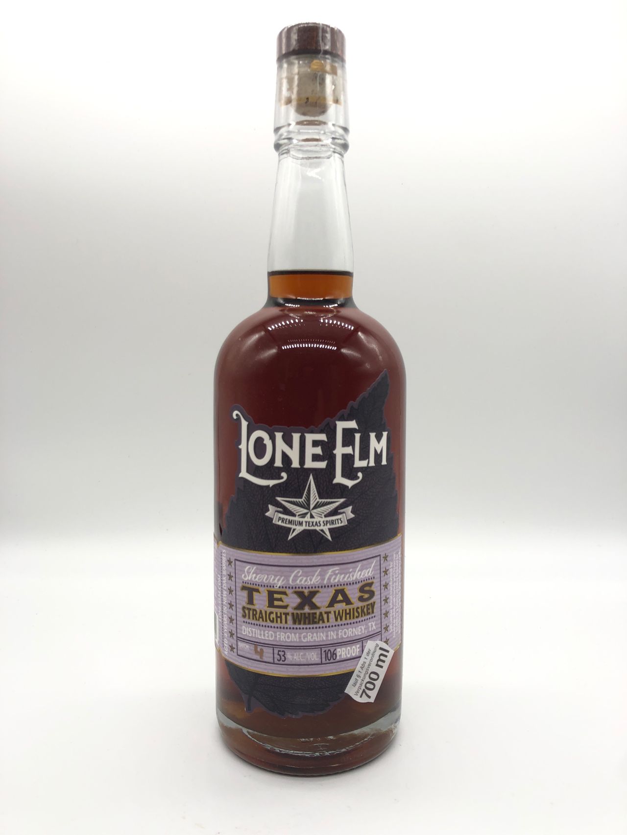 Lone Elm Straight Wheat Whiskey Sherry Cask Finished