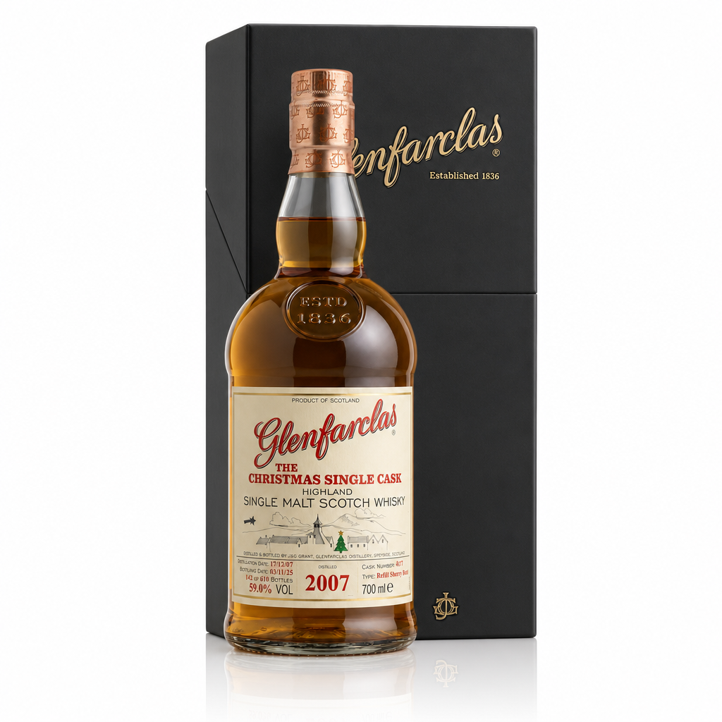 Glenfarclas Christmas Single Cask 2007, 70cl, Single Malt Scotch Whisky im Originalkarton.
